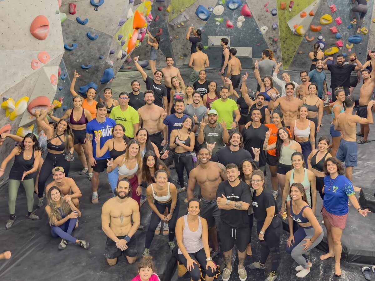 Comunidade Adrena no dia de escalada