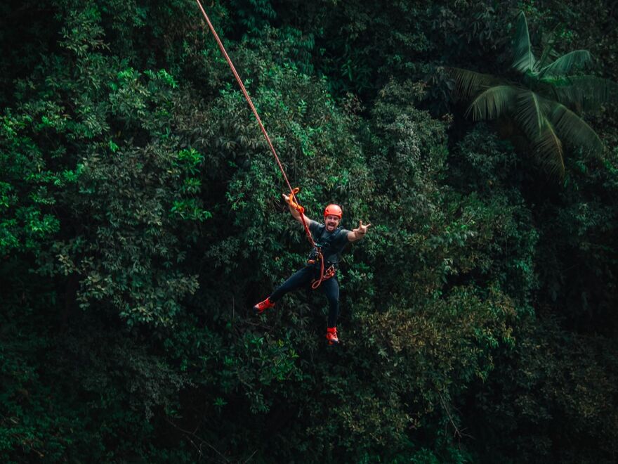 Balanço aberto no rope jump